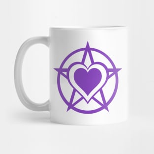 Purple Pagan Heart Cheeky Witch® Mug